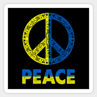 Ukrainian Peace Symbol Magnet